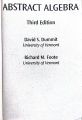 Abstract Algebra 3rd Edition by David S Dummit Richard Foote / Abstact Algebra. 