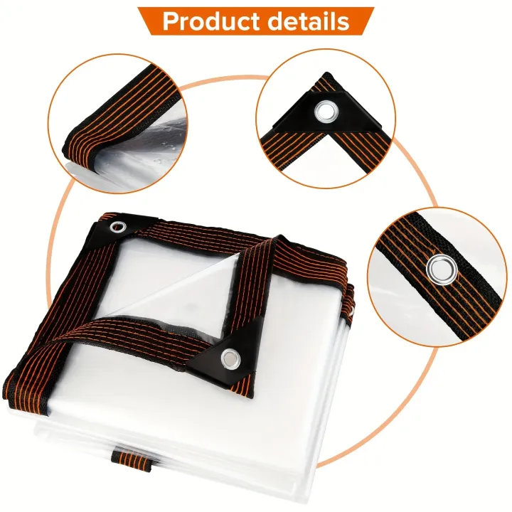 Clear%20Waterproof%20Polyester%20Tarp%20with%20Reinforced%20Grommets%20-%20Versatile%20Protection%20for%20Gardens,%20Patios,%20and%20Outdoor%20Adventures%20-%20Image%202