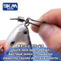 Fishing Swivels Snap 25~100Pcs Stainless Steel Snap Fishing Rolling Swivels Saltwater Fishing Coastlock Snap Connector Tackles. 
