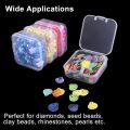 14pcs in 1 Set Beaded Storage Box Nail Art Jewelry Earring Seed Beads Storage Bottle DIY Diamond Painting Rhinestone Craft.