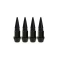 4pcs Tire Valve Caps Bullet Car Motorcycle Wheel Valve Dustproof Cover Aluminum Alloy Spiked Styling Auto Exterior Accessories. 