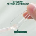 Nailpop 15ml Brush On Nail Glue Easy Application Long-Lasting Super Strong Nail Bond for Acrylic Nails Nail Tips Press On Nails. 