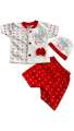 Newborn Baba Suit I’M LITTLE PRINCE with BOW STYLE 3 Pice Suit Shirt Pajama Cap 3 in 1 pice Fabric interlock summer stuff  for newborn  babies size 0 to 3 months Trending newborn baby outfits for first arrival Affordable newborn babies newborn clothes.. 