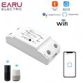 WiFi 10A DIY Mini Smart Light Switch Breaker Module Voice Wireless Remote Control for Alexa Google Home.