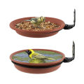 Tree Mounted Bird Bath Bowl Tree Mounted Bird Feeder Tree Mounted Bird Bath Bowl with Heavy Duty Metal Ring for Backyard Terrace. 
