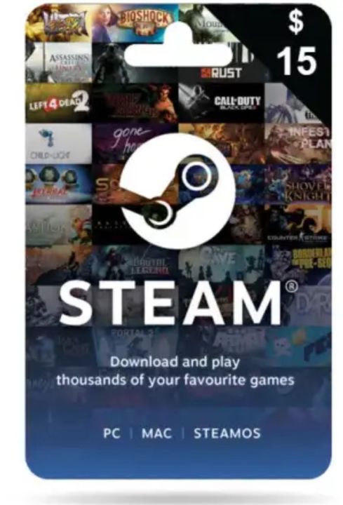 15$ STEAM WALLET CODE/GIFT CARD