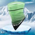 1/2pcs Ice Silk Cycling Face Mask Sunscreen Sweat Absorption Hiking Camp Hunting Neck Tube Scarf Bandana Motorcycle Magic Scarf.