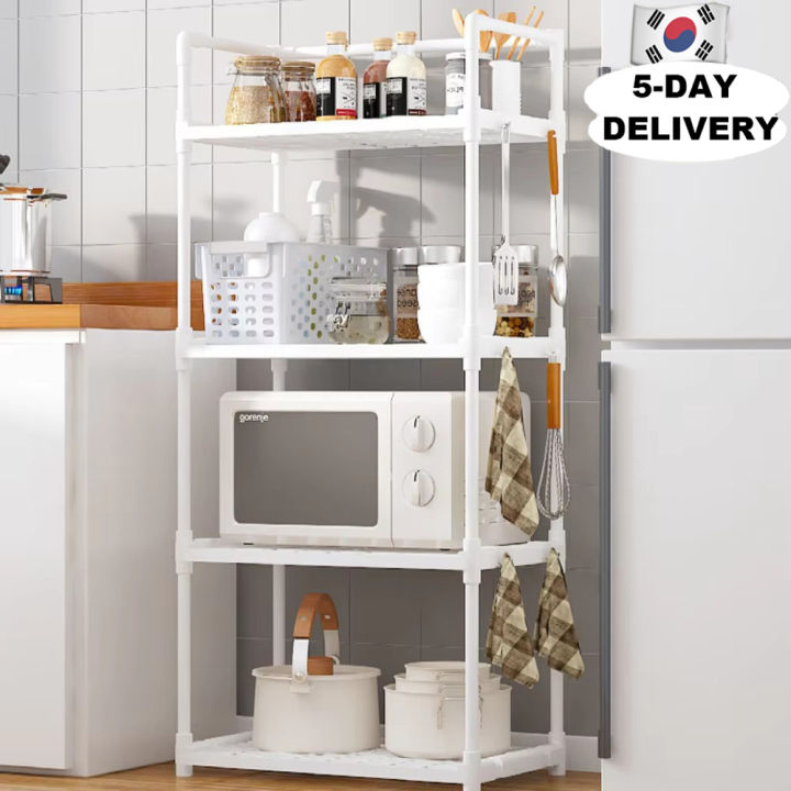 Multi Layer Rack Multi-Layer Kitchen Rack Household Microwave Stove Shelf Multi Scene ...