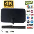Digital TV Antenna Booster Hign Gain High Definition Aerial HD Flat Indoor Active Aerial For Car Antenna RV Travel Smart TV. 