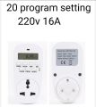 Digital Timer Socket Switch LCD Timing Weekly Programmable Timer Switch 220V-10A Multi-functional EU Plug Energy Saving Timer Programmable Electronic Timer Socket Digital Timer 16 groups Time setting. 