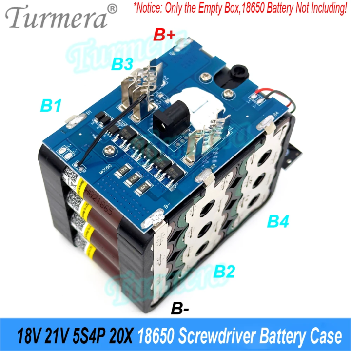 Turmera%2018V%2021V%20Screwdriver%20Battery%20Case%205X%2010X%2015X%2020X%2018650%20Holder%205S%2050A%20Max.100A%20BMS%20Weld%20%20for%20Replace%20Electric%20Drill%20-%20Image%202