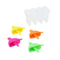 4PCs Ice Lolly Moulds with Straw, Kids Ice Lolly Moulds Reusable, Healthy Fruit Plastic Popsicle Molds with Sticks, Kids Ice Lolly Maker for Frozen Juice, Smoothies, 16cm. 
