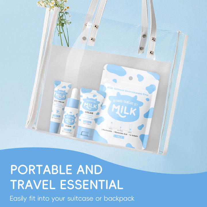 LAIKOU%20Milk%20Skincare%20Travel%20Set%203pcs%20Niacinamide%20Hyaluronic%20Acid%20Face%20Serum%20Eye%20Cream%20Face%20Cream%20Moisturizing%20Glowing%20Skin%20Care%20-%20Image%205