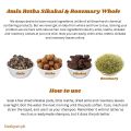 Organic Hair pack of 4 (medium) - Amla Retha sikakai Rosemary Leaves whole - For hair growth - Nashpati Organics - Amla Reetha Shikakai Rosemary leaves. 