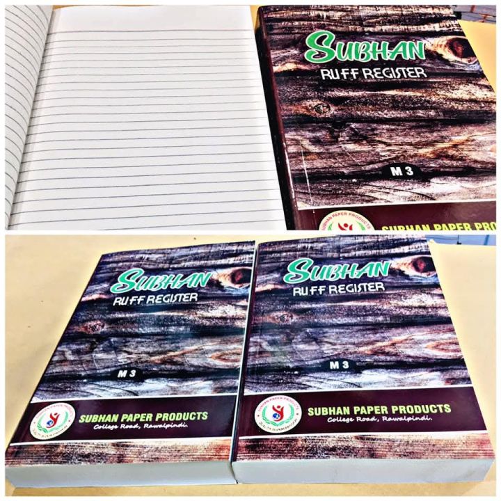 Premium Rough Note Book A4 Register l Single Line Smooth & Durable ...