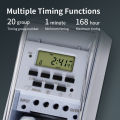 TNCE 30A Timer Switch, Waterproof 220V time controller, set to seconds, 32 groups of timer on and off, for light, water pump.