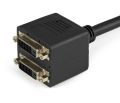DVI Y Splitter Cable, Digital Monitors (DVI-D Male to 2x Female), 1-ft.. 