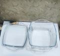 Square Casserole with Glass Lid Baking Dish with Lid Glass Bowl  single 1 piece. 