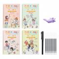Children Magic Practice Copybook Set Kids Reusable Pen Control Tracing Writing Copy Books Learning Educational Montessori Toys. 