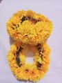 Artificial fabric ( Yellow ) colour / Most Demanding beautiful gajra / pack of 01 pair. 