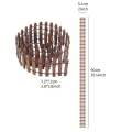 1PC Mini Wooden Fence Miniature Fence For Fairy Garden Micro Landscape Flower Pots Accessories Ornaments For Home Room Garden. 