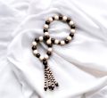 Black and white Tasbih Marbel Beads Tasbeeh, Beautiful gift for your Love once, New Design Tassels. 