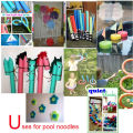 1PCS Swimming Pool Noodle Stick Kids Buoyancy Stick Swimming Aid Foam Stick Colorful Float Aid Solid Foam Kids Adult Pool Acces.
