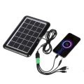 Solar Panel 6V 3.2W  With Phone Charger Set 3.2W Portable Solar Panel 6V Solar Cell Portable Sun Power Waterproof 5 In 1 USB Charger Mobile Fan Power Bank For Phone. 