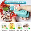 Mini Heat Bag Sealing Machine Package Sealer Bags Plastic Food Sealer Clip Bag Handheld Sealer Food Packaging Heat Sealer. 