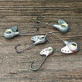 Rosewood Versatile Jig Head Ajing Fishing Hooks With Red Eyes 1g 1.5g 2g 2.5g 3g Rockfish Lure Bait Accessories Pesca 10pcs/Pack.