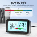 Zigbee Weather Station Tuya Smart Digital Thermometer Room Hygrometer Electronic Desk Clock Wireless Temperature Humidity Sensor. 