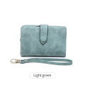 Women's short frosted wallet Korean version student small fresh cute Tri-fold  multi cardslot zero wallet multifunctional wallet. 