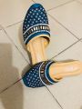 Ladies Pakistani Design Nagra Juttie Flat Sandal - Flat Half Nagra Shoes. 