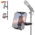 Microphone Music Stand Tablet Holder for iPad and Smartphone for Shee Music Fits Devices from Screen Size 4.7 to 12.9 Inches. 