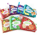 Soft Baby Cloth Book Teaches Colors Interactive Learning Toy for Infants.