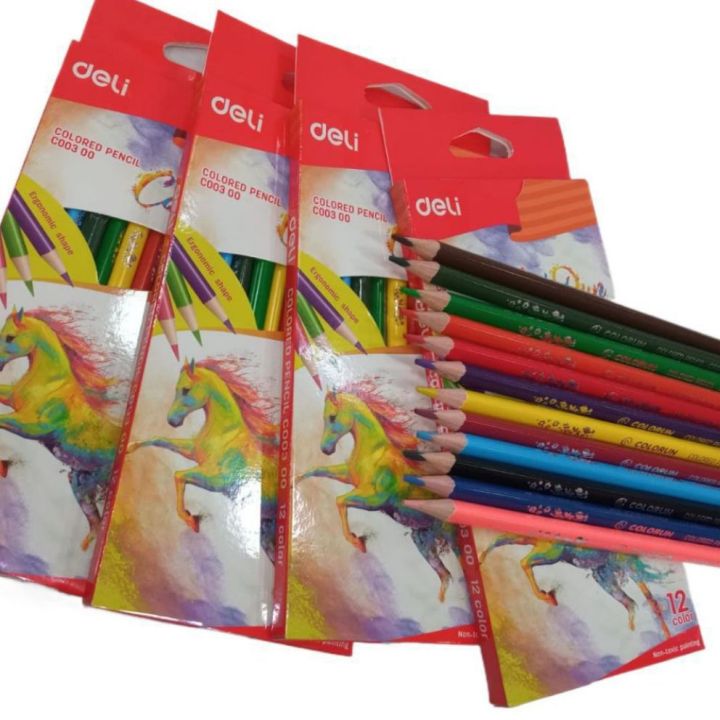 Deli%20Color%20Pencils%2012%20Colours%20-%20Image%203