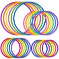 10pcs Plastic Toss Rings Target Jumping Children Outdoor Games for Party Jump Beach Toy Sports Sensory Integration Fun Toys Kids.