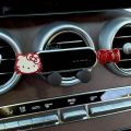 Cute Hello Kitty Girl Car Phone Holder Air Vent Mount Stable Anti-Shake Phone Stand Mini Silent Navigation Holder Car Decor .