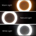 26cm Ring Light with Mobile Holder, Ball Holder, Three Colours Makeup LED RingLight with Tripod Stand, Dimmable Selfie RingLight with USB for Videography and Photography. 