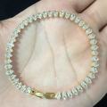 Luxury Roman Crystal Geometric Chain Bracelets for Women Trendy Goth Full Rhinestone Marquise Charm Tennis Bracelet Wed Jewelry.