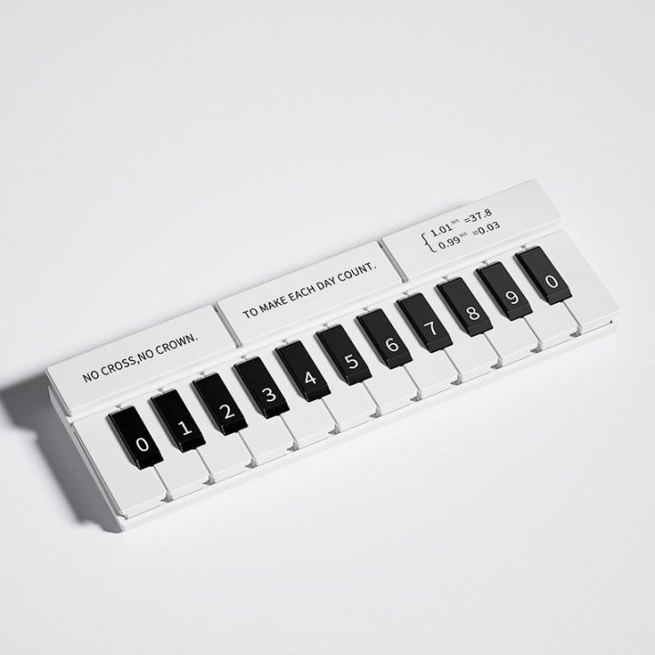 Light luxury piano pattern parking number plate, hidden night glow ...