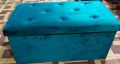 Foladable Velvet Ottoman and Storage Box, Soft Stool, Foot tray.Toys, Clothes, Jewelry,Bedding, Home Accessories,Books Storage.. 