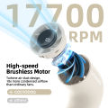 GOOJODOQ Mini 150G Ultra-light Water Pipe High-speed Fan 12M/s Uniquely stylish turbo fan Aluminum alloy handle. 