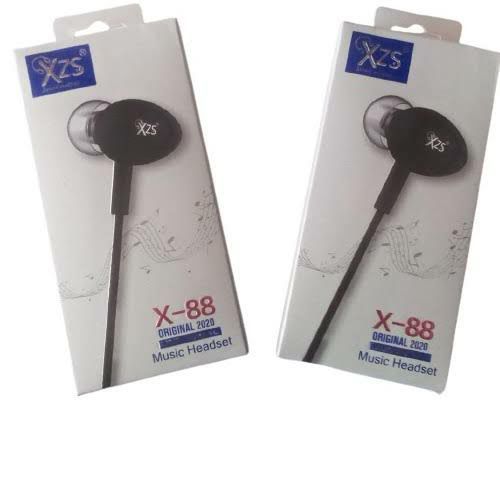 XZS Universal Earphones (X-88)/ Music Headset/ X88 Universal Handsfree with Mic