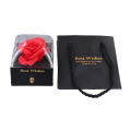 New Rose Flower Jewelry Box for Necklace Pendant Valentine's Day Gift Organizer Plastic Paper Packaging Display Box For Women. 