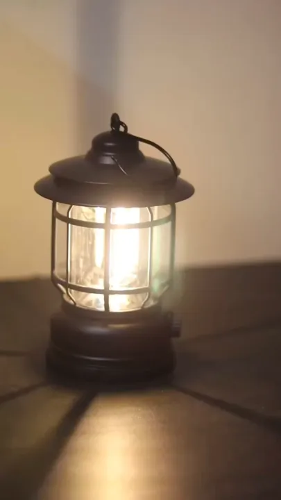 Camping Light – LED Camping Lantern USB Rechargeable | Vintage Hanging ...
