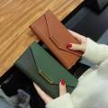 C & K long wallet women leather wallet. 