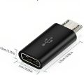 Type-C To Micro-USB Data Adapter Converter High Quality Aluminum Frame , Female Micro USB to USB 3.1 Type C Male Adapter Converter Connector For Phone Charging And Data Transfer. 