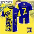 CR7 Al Nassr 3D Print Sports Quick-dry Breathable Men Women T-shirt Outdoor Football Jersey Team Training Kid Child Short-sleeve. 