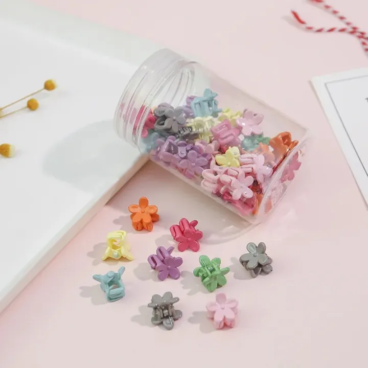 50Pcs%20Girls%20Cartoon%20Hair%20Clips%20Cute%20Small%20Claw%20Clips%20Flower%20Star%20Design%20Children's%20Fashion%20Hair%20Accessories%20Sweet%20Hairpin%20-%20Image%205